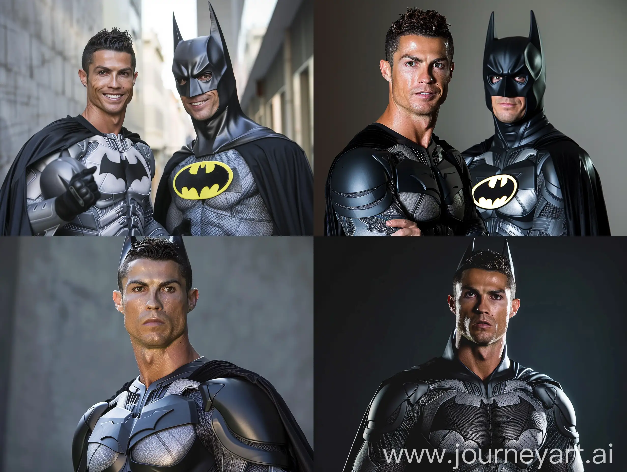 Cristiano ronaldo with batman costume