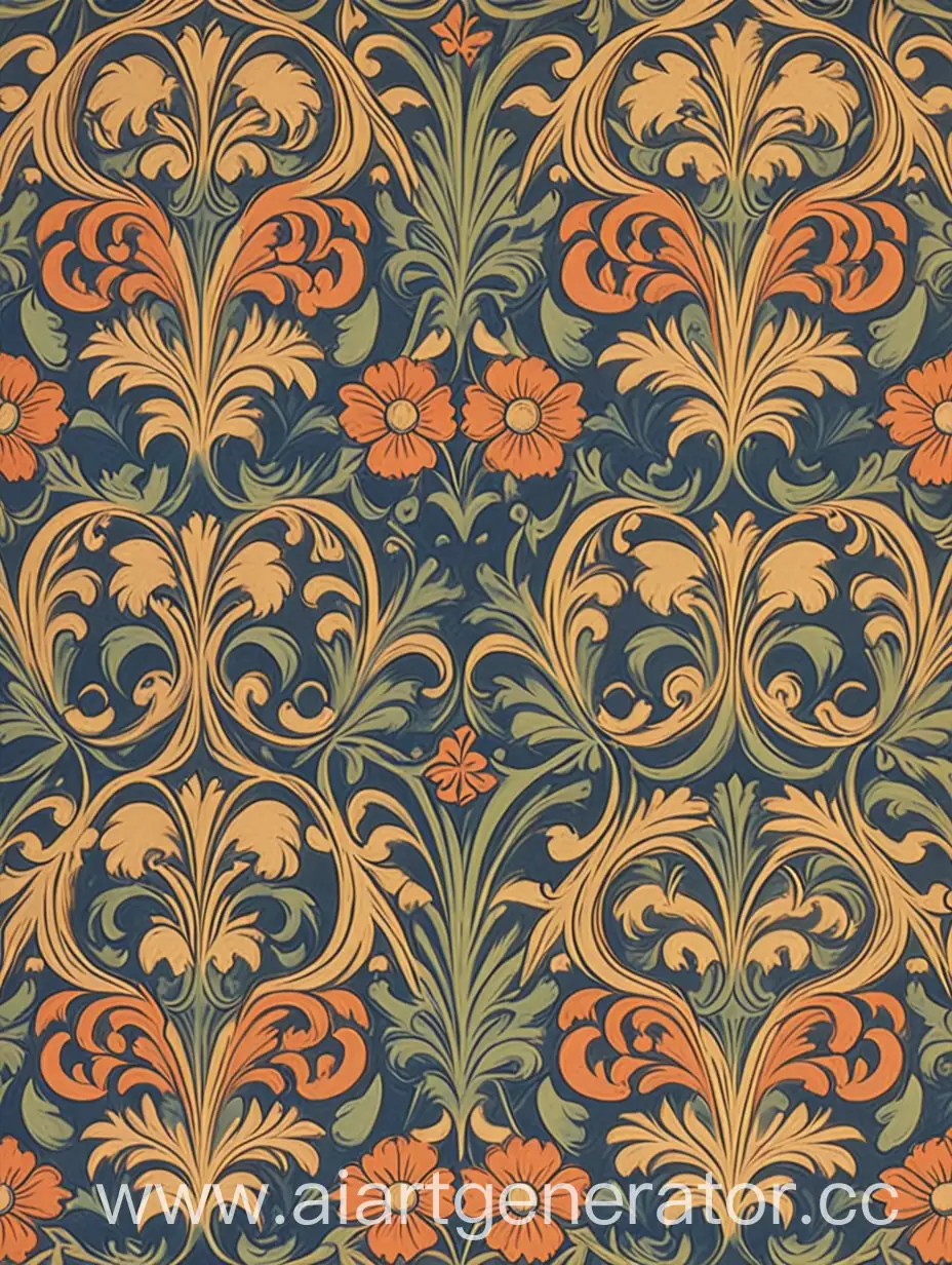 Textbook-Cover-Background-Morris-Wallpaper-Style