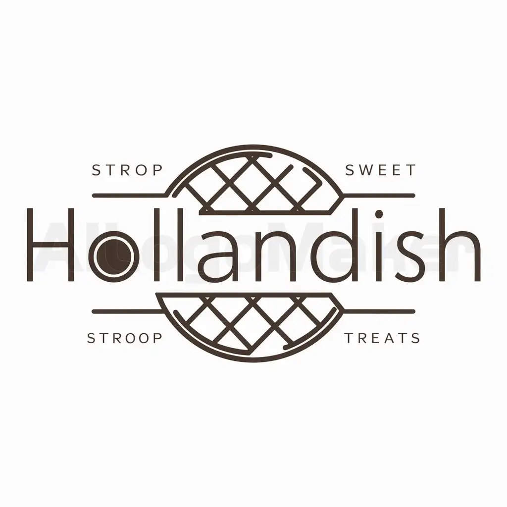 LOGO-Design-For-Hollandish-Stroop-Waffle-with-Warm-Tones-and-Modern-Font