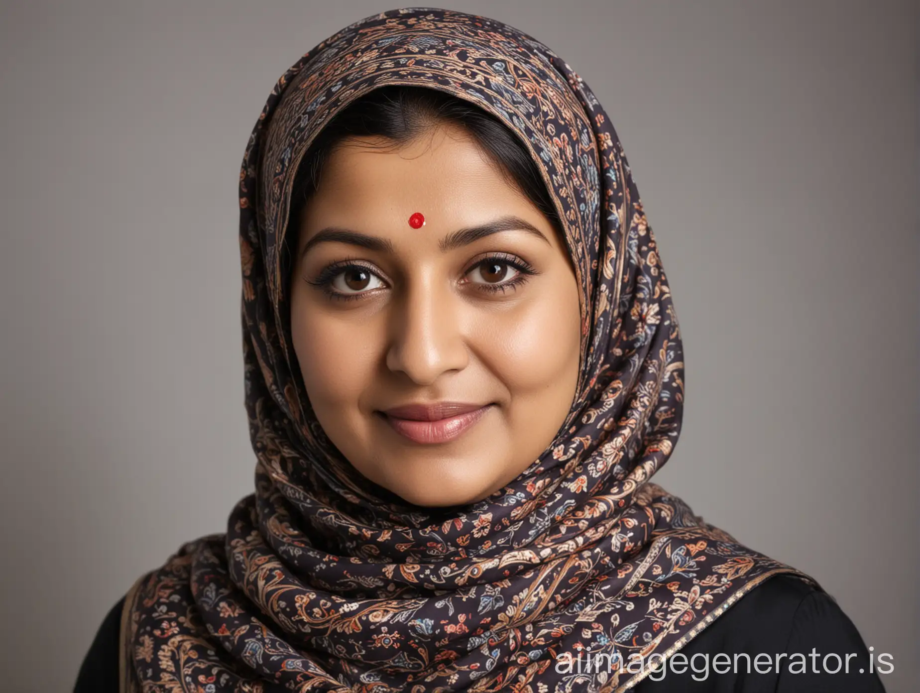 Elegant-Indian-Muslim-Woman-in-Traditional-Headscarf