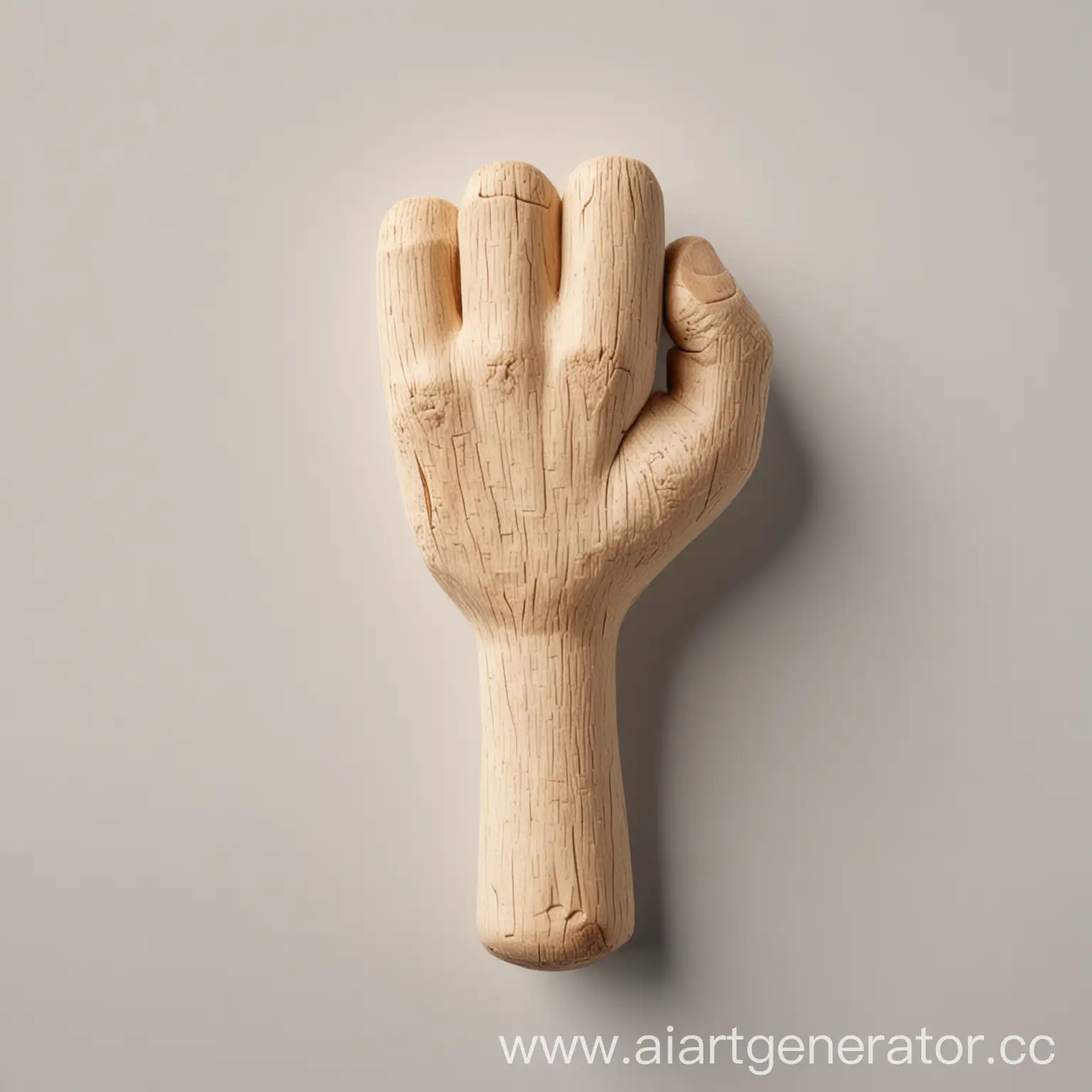 Wooden-Stick-Sculpture-on-White-Background