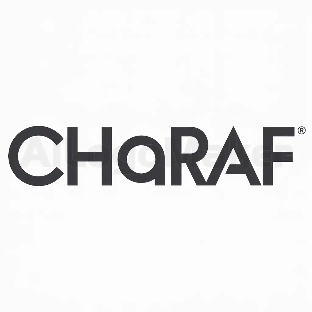 a logo design,with the text "charaf", main symbol:circel,Moderate,be used in Entertainment industry,clear background