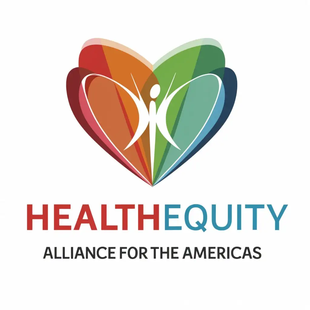 a logo design, with the text 'HealthEquity Alliance for the Americas (HEAA)', main symbol: health, Moderate, to be used in Nonprofit industry, clear background