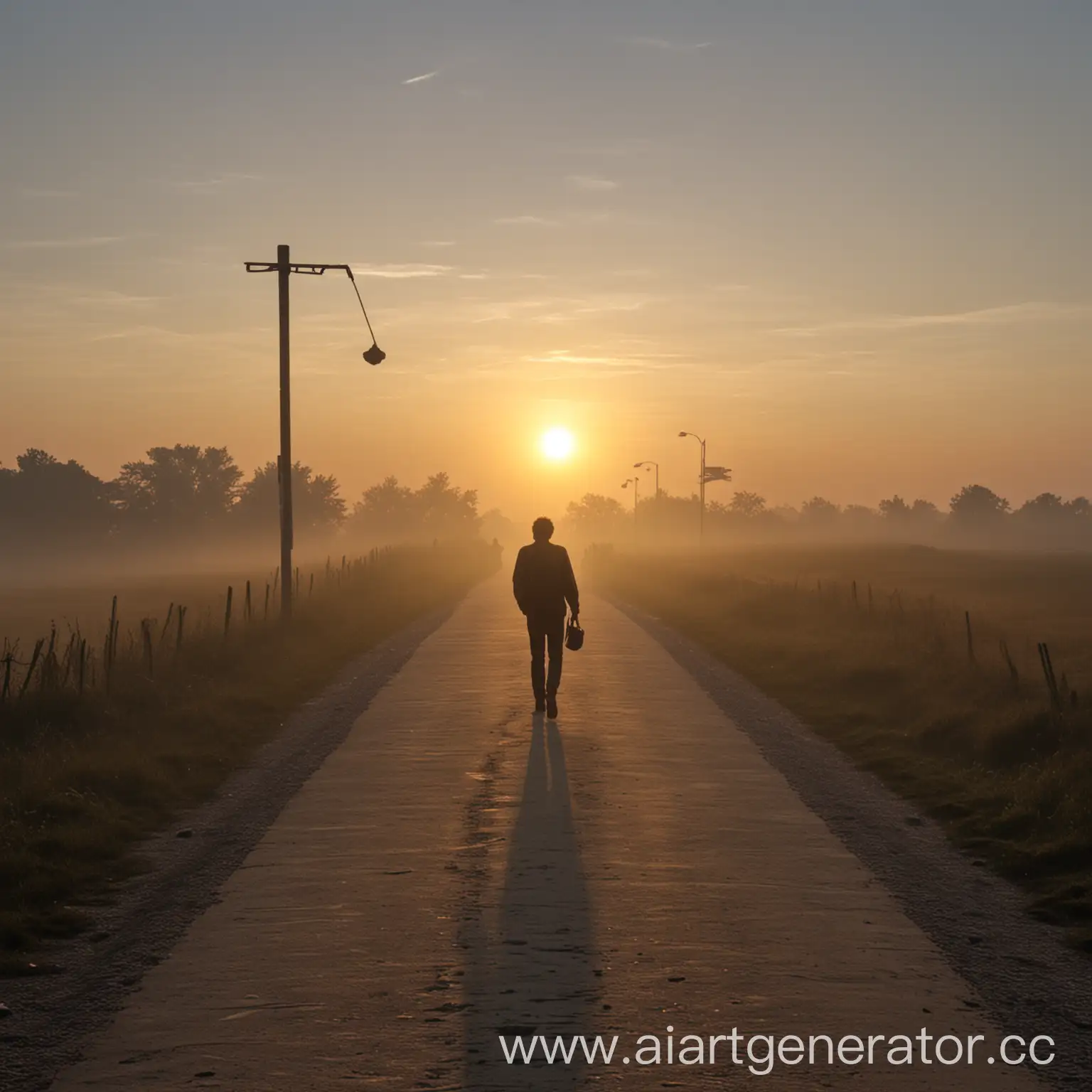 Person-Walking-Towards-the-Dawn
