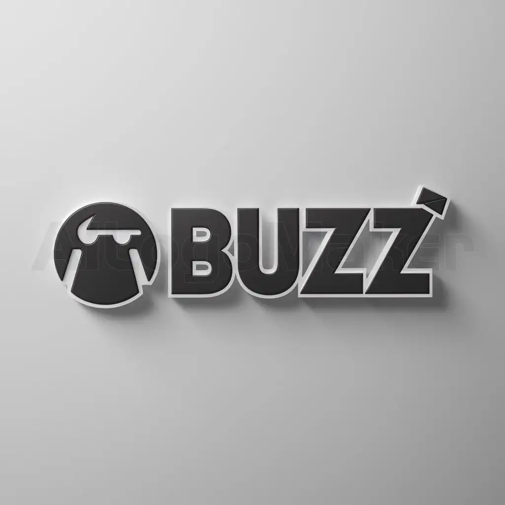 a logo design,with the text "Buzz", main symbol:gamer,Moderate,clear background