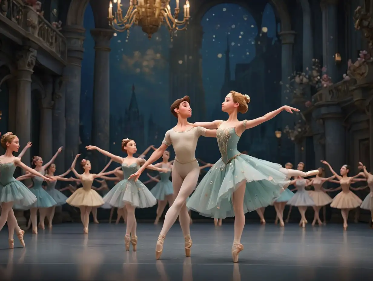 grand ballet competition, night time long shot, 3d disney inspire