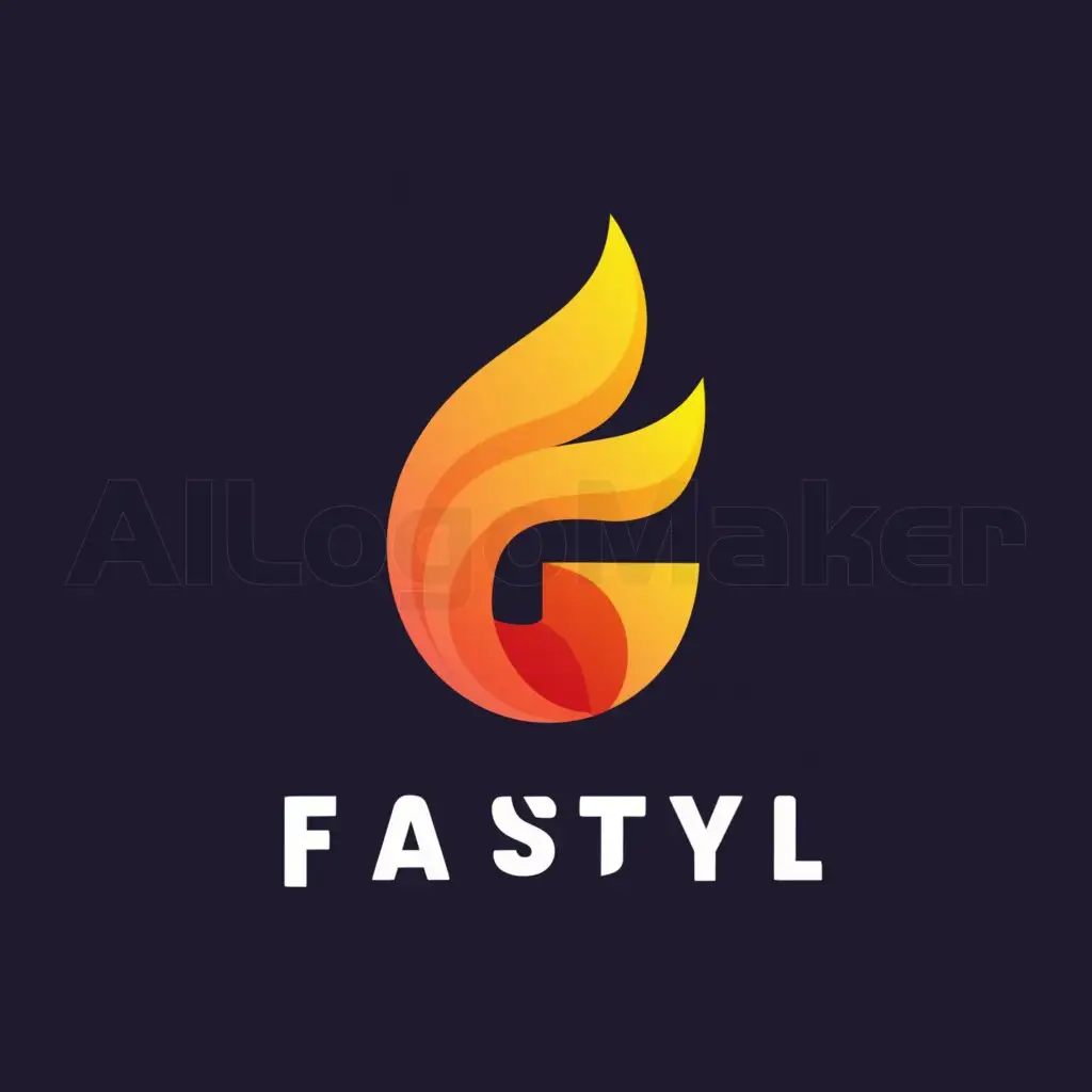 a logo design,with the text "fastyl", main symbol:Flame,Minimalistic,be used in Retail industry,clear background