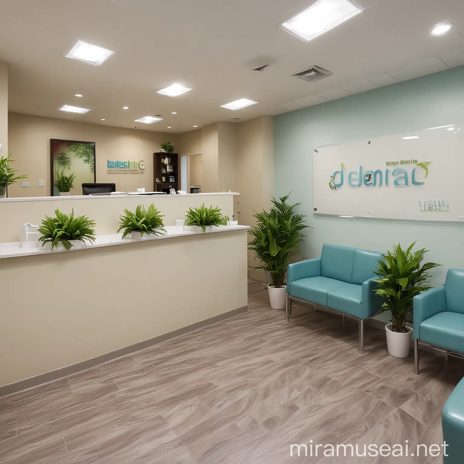 Modern Dental Clinic with Clean Colors and Welcoming Patient Care Rooms