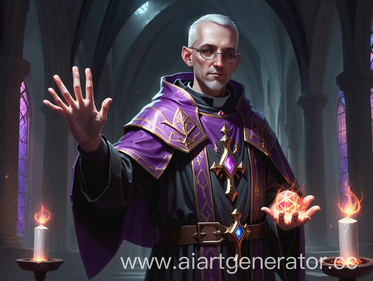 Mystical-Priest-Casting-Spells-with-a-Supernatural-Hand-in-Dungeons-and-Dragons-Art