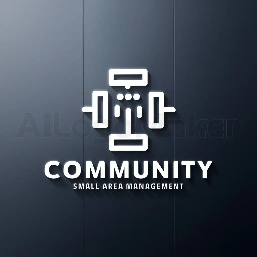 a logo design,with the text "based on the Internet of Things and big data smart small area management system", main symbol:community management,Moderate,be used in Internet industry,clear background