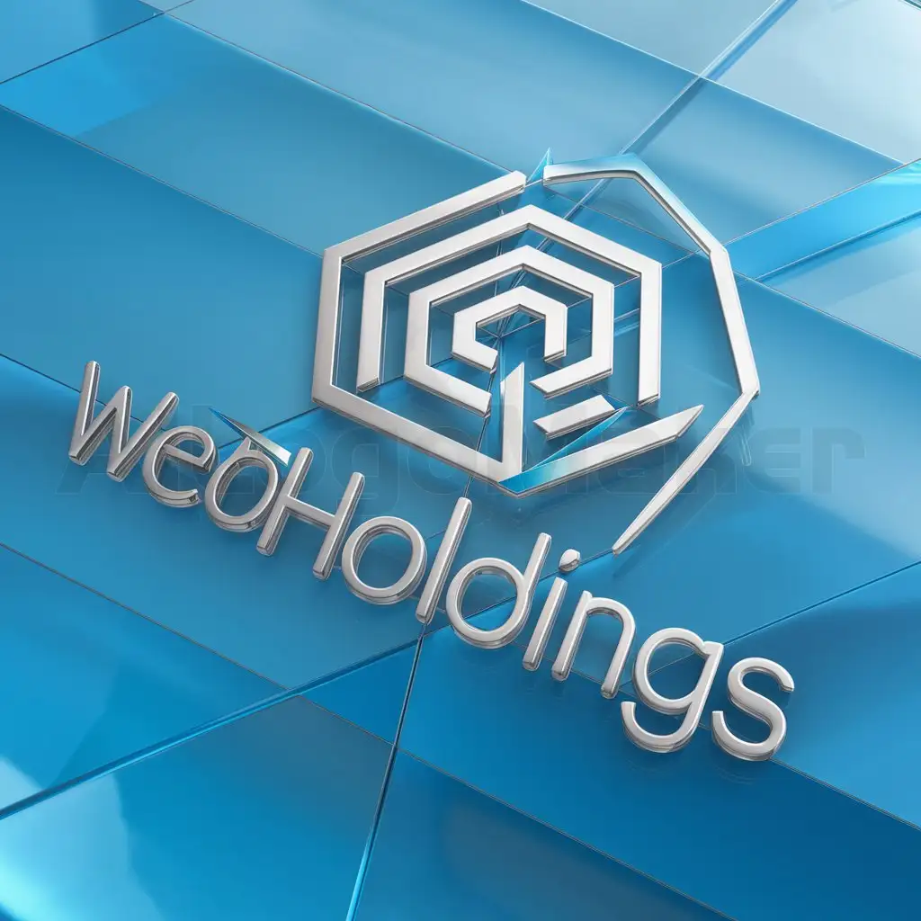 a logo design,with the text "WebHoldings", main symbol:Web,Moderate,be used in Technology industry,clear background