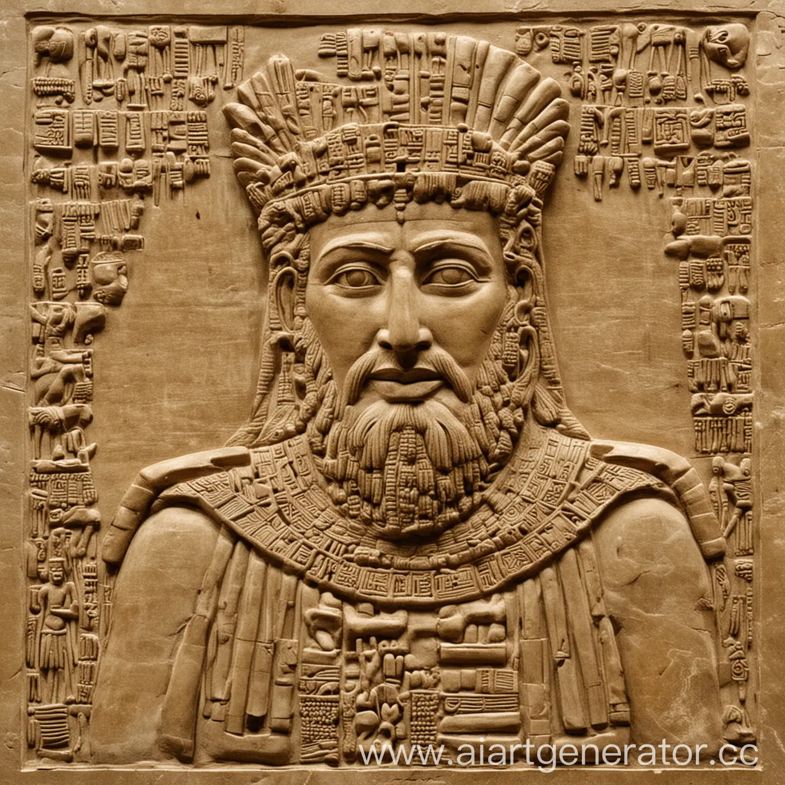 Sumerian-King-Ziusudra-with-Divine-Guidance