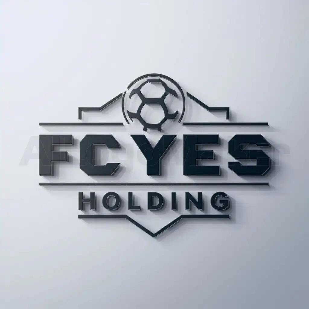 a logo design,with the text "FC YES HOLDING", main symbol:Logistics,Moderate,be used in Football industry,clear background