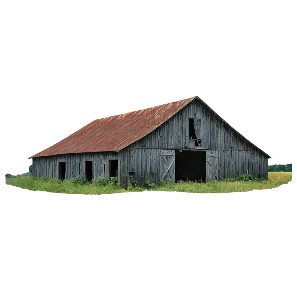 HighQuality-PNG-Image-Captivating-Old-Broken-Down-Barn