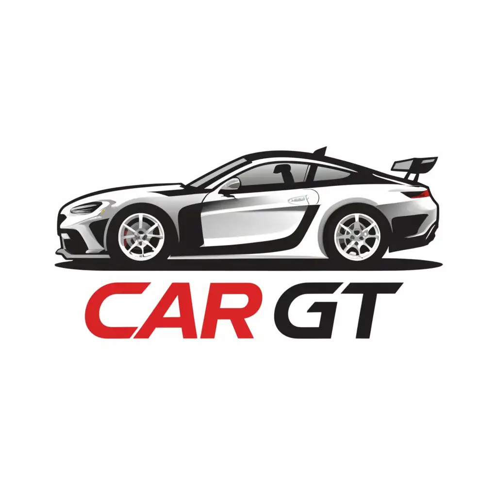 a logo design,with the text "car GT", main symbol:car GT,Moderate,be used in Automotive industry,clear background