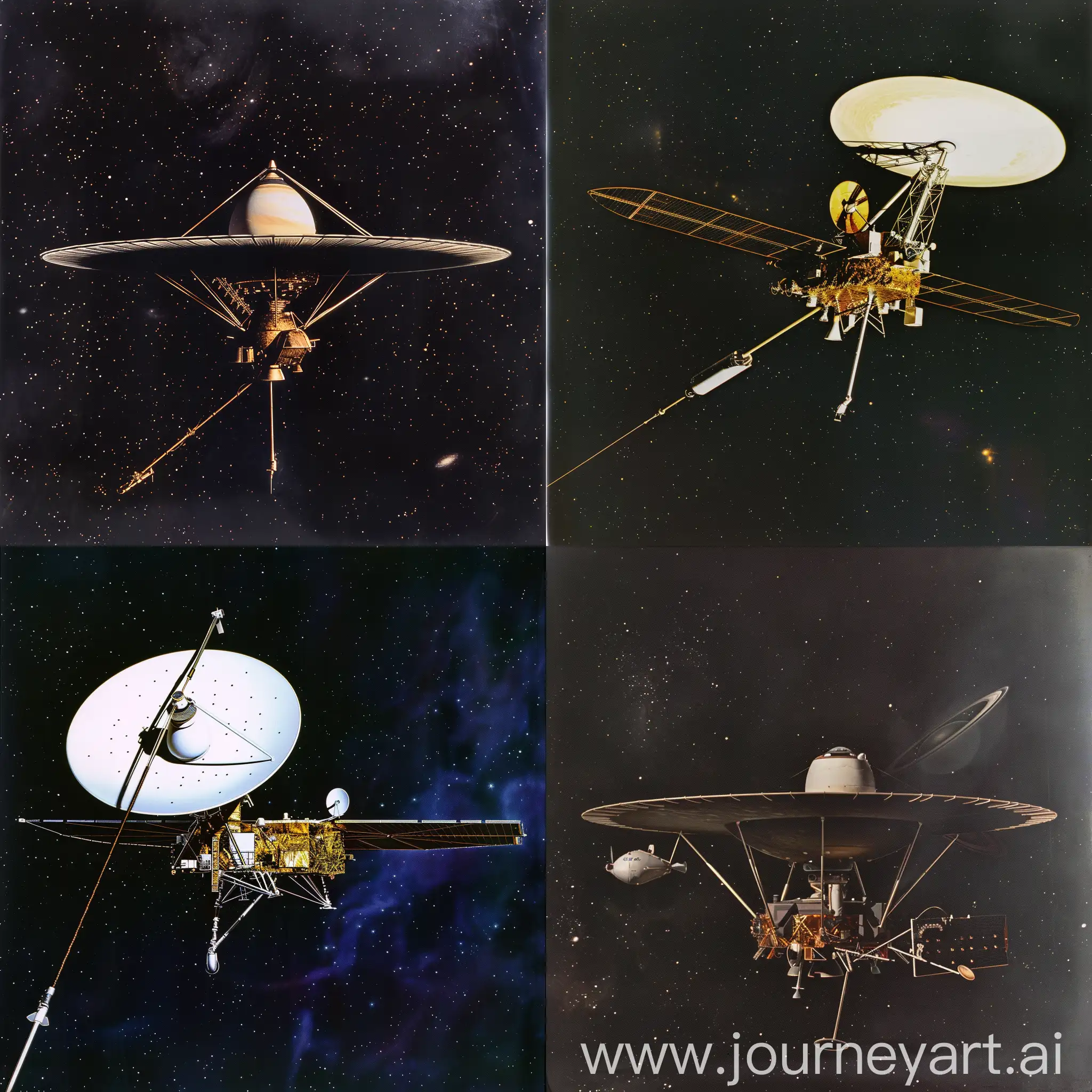 Voyager-Spacecraft-Journey-Through-YouTube-Captivating-View-of-Interstellar-Exploration
