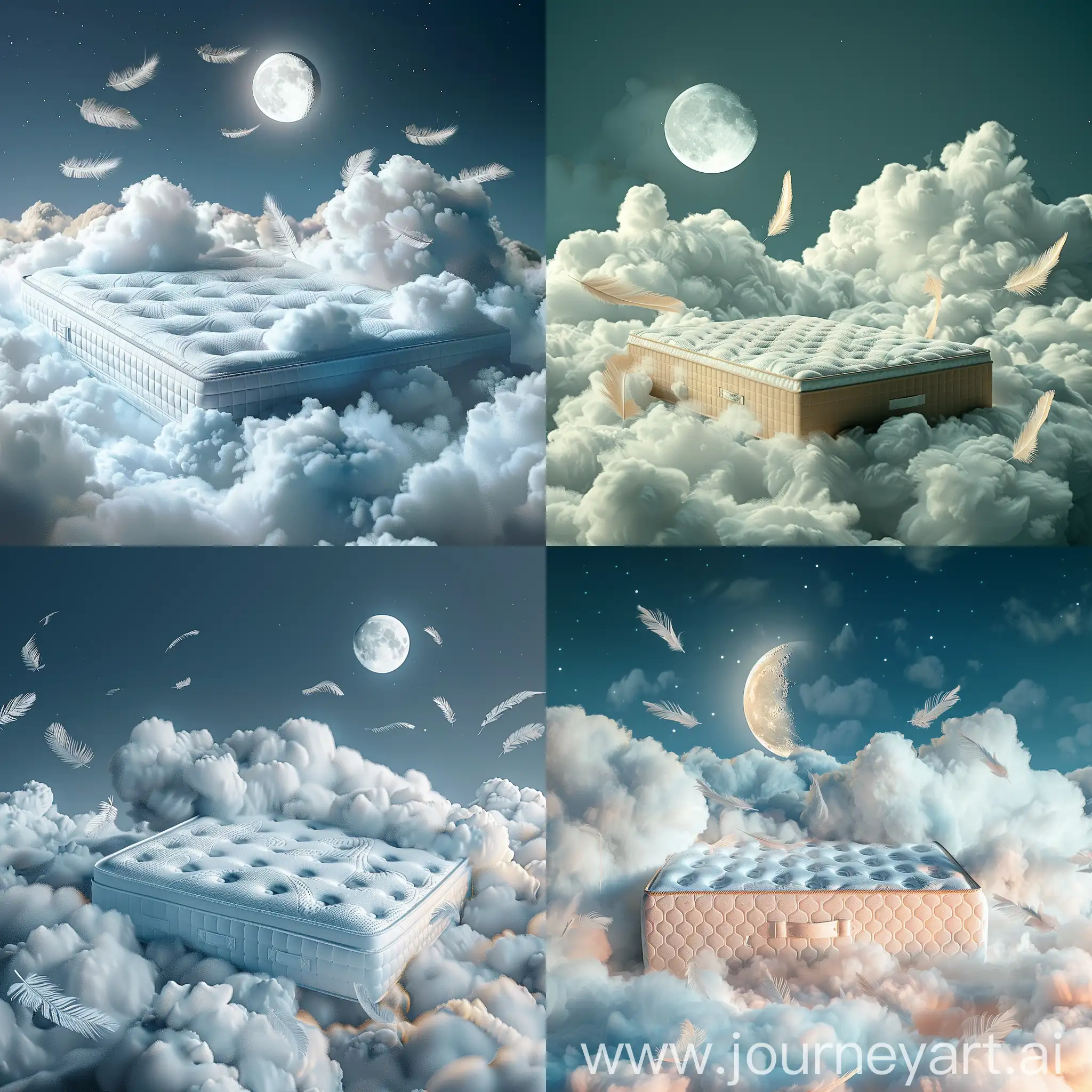 Tranquil-Night-Mattress-Among-Clouds-with-Moon-and-Feathers