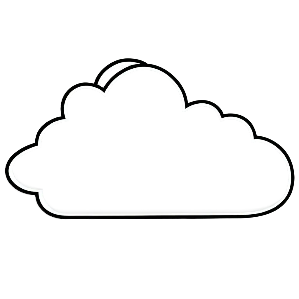 cloud,line art,black line ,cute and cartoon style,unique