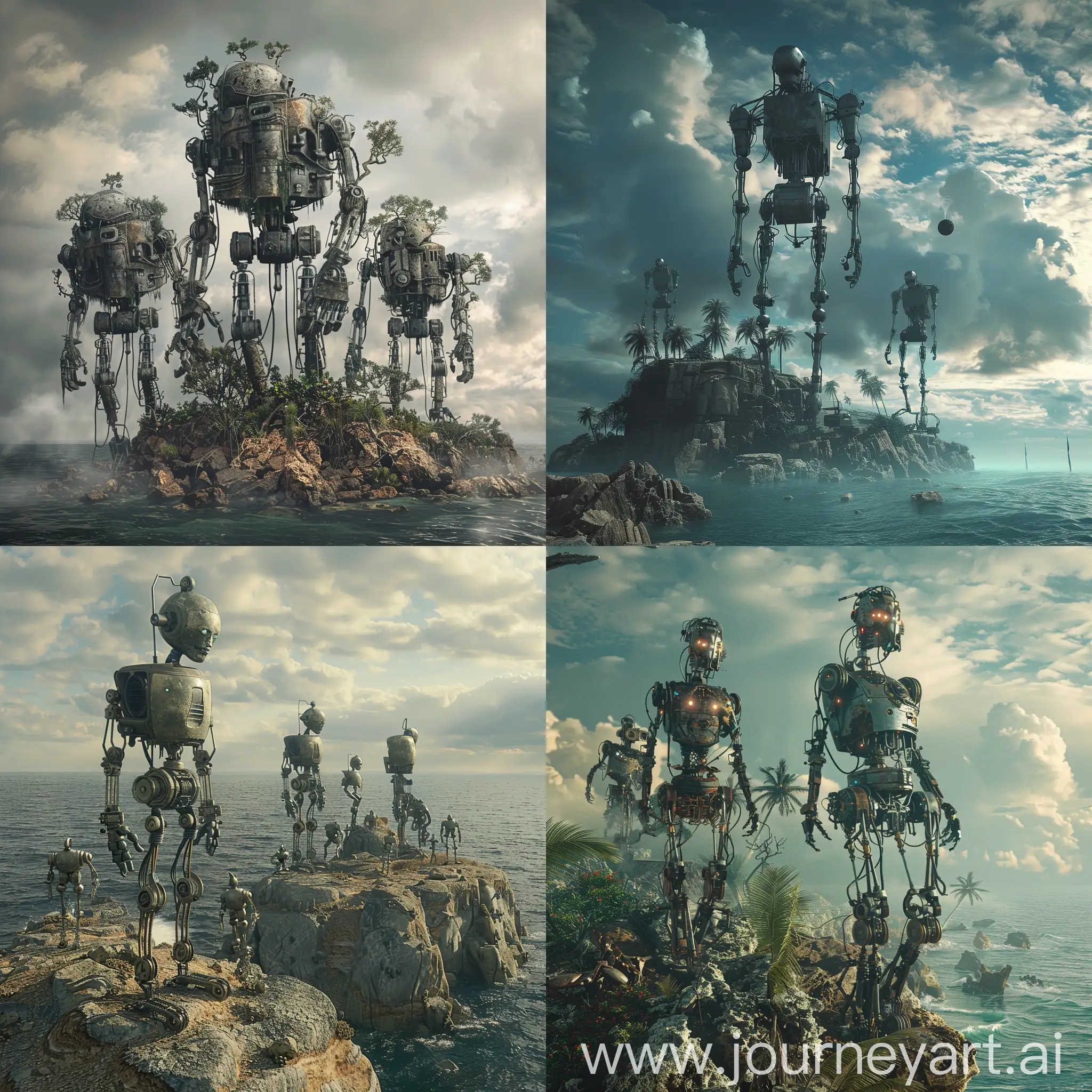Robotic-Island-Alternate-Universe-with-Mechanical-Creatures