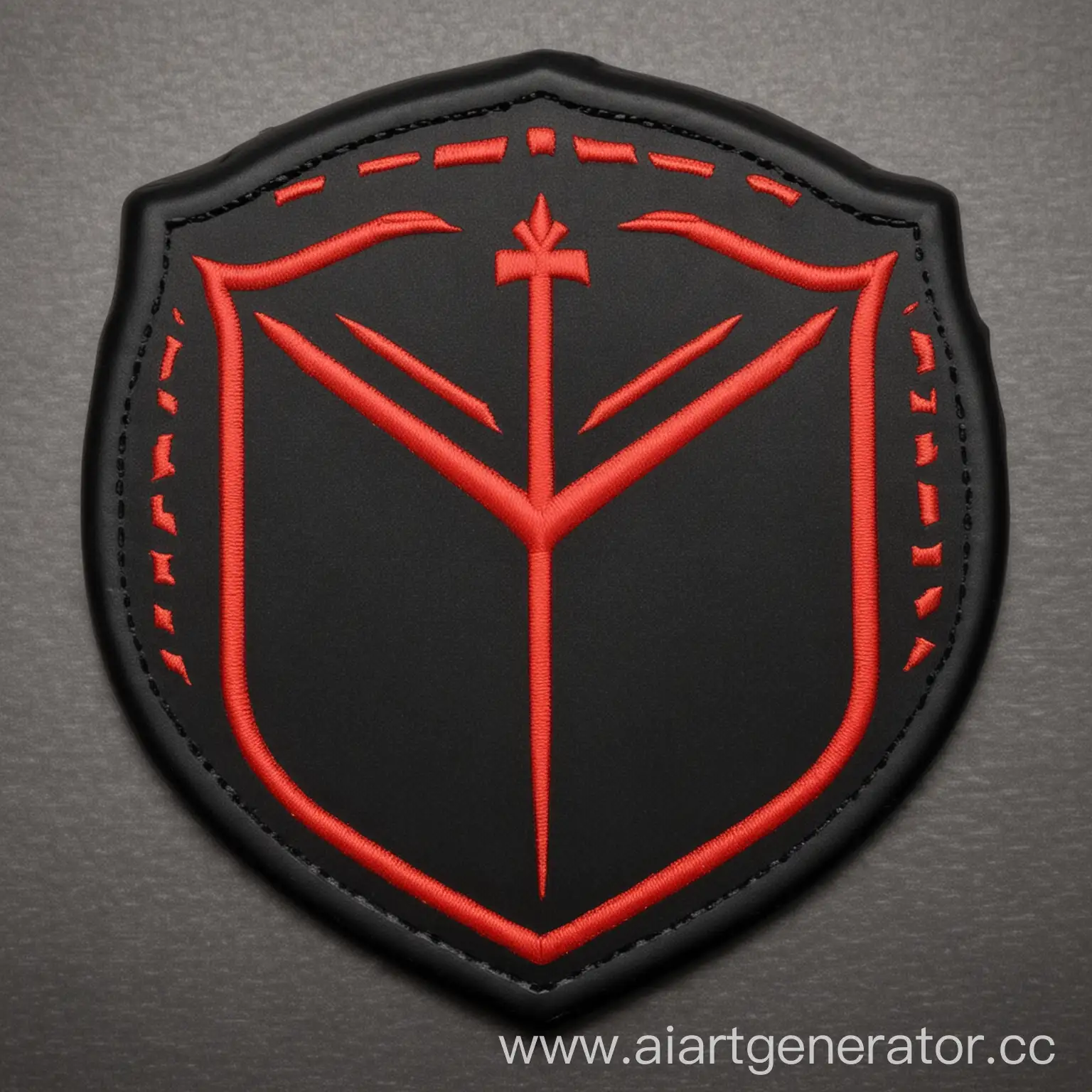 Emblem-with-Black-and-Red-Design-Elements