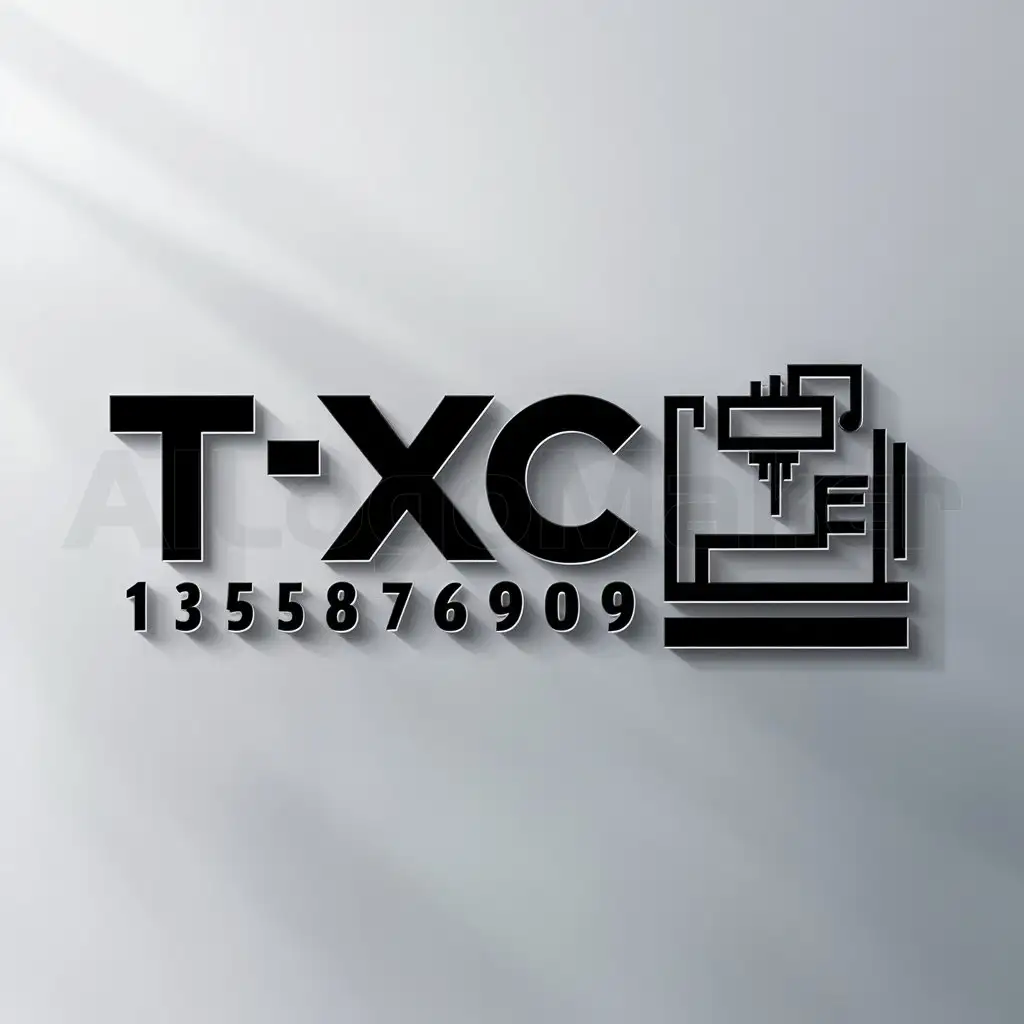 LOGO-Design-for-TXC-13558766909-Modern-CNC-Symbol-on-Clear-Background