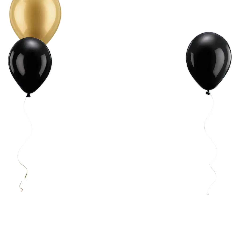Balloons black and gold