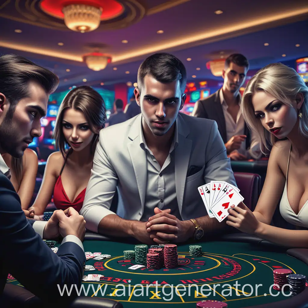Group-of-Gamers-Taking-Risks-Together-in-a-Casino-Setting