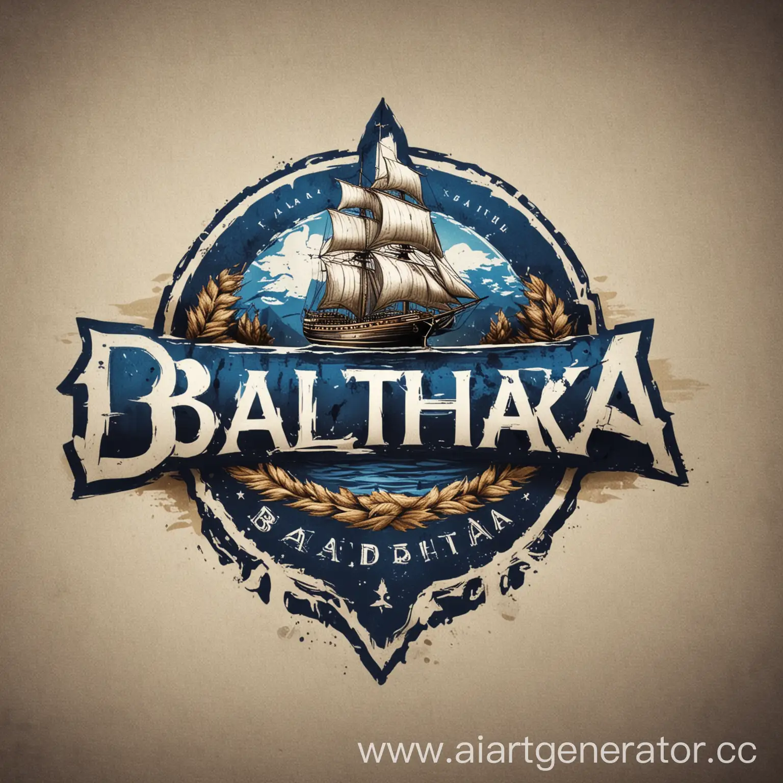 нарисуй логотип команде "Team Baltika"