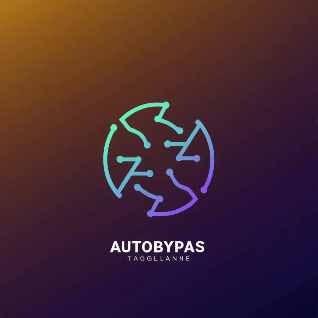 a logo design,with the text "AutoByPass", main symbol:cryptocurrency,Moderate,be used in Technology industry,clear background