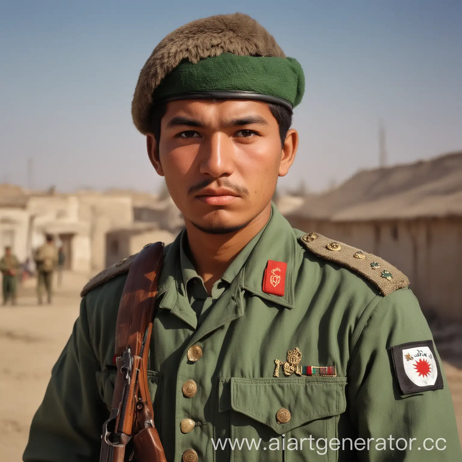 Uzbek-Soldier-from-the-Year-1990-in-Uniform