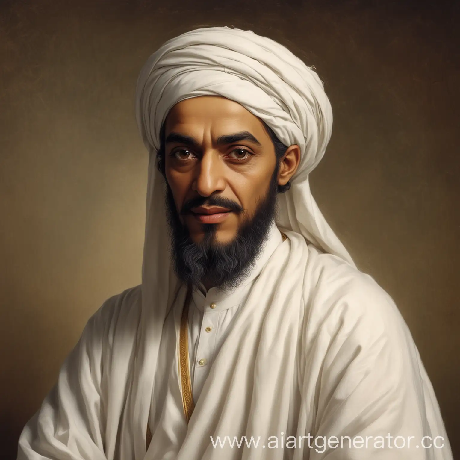 Abu-Ali-ibn-Sina-in-Traditional-White-Garments