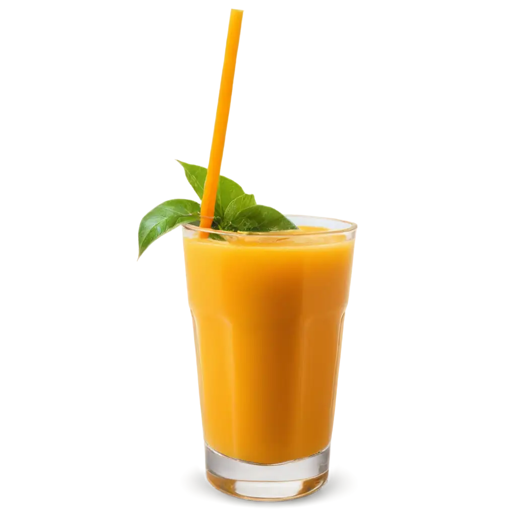 mango juice glass