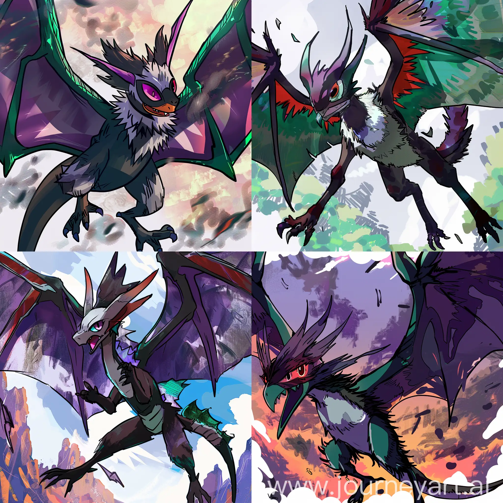 Anime-Noivern-Flying-in-Detailed-Bright-Windy-Scene
