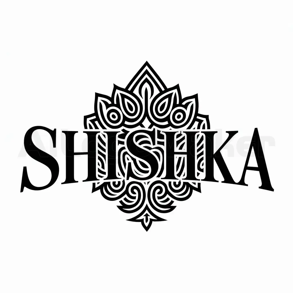 a logo design,with the text "Shishka", main symbol:Shishka,complex,be used in Religious industry,clear background
