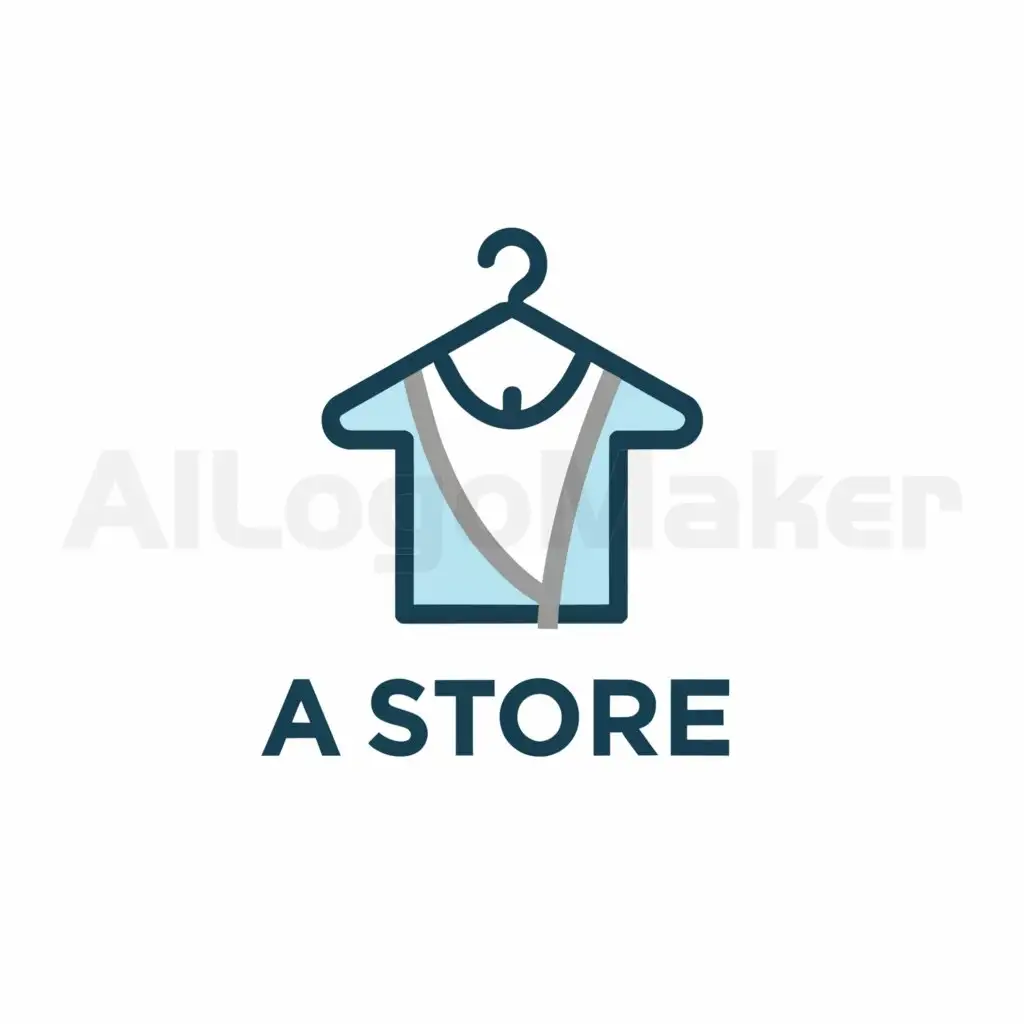 a logo design,with the text "A store", main symbol:clothing,Moderate,be used in Home Family industry,clear background