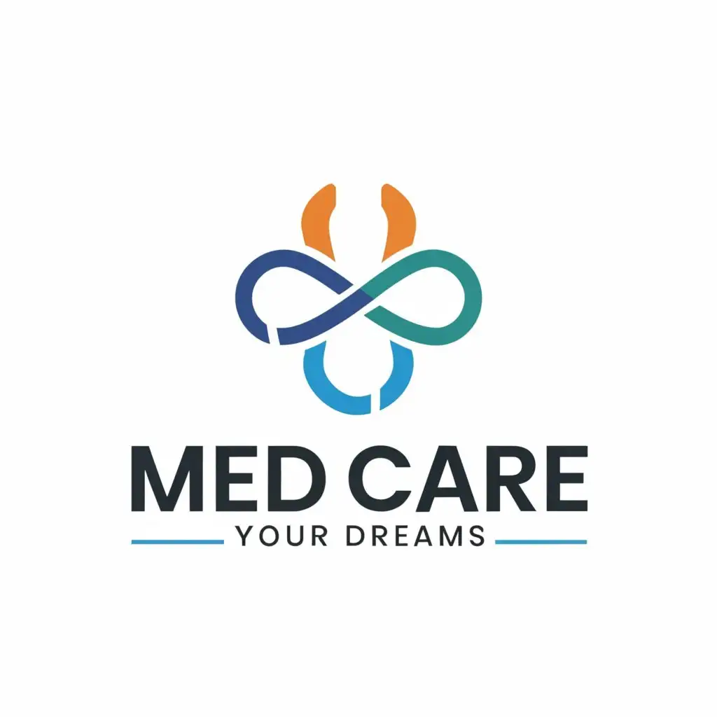 a logo design,with the text "Med Care", main symbol:Live Your Dreams,complex,be used in Medical Dental industry,clear background