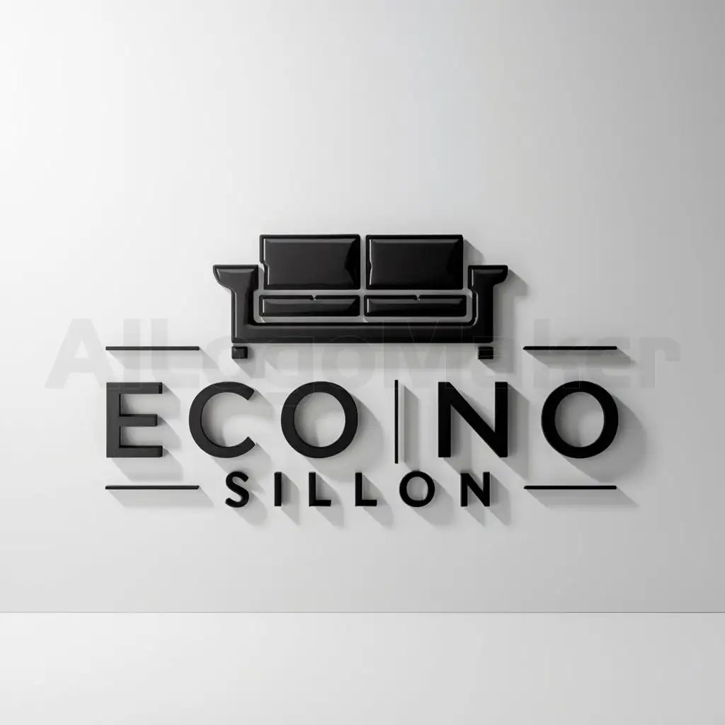 LOGO-Design-for-Econo-Sillon-Simple-Sofa-Theme-on-Clear-Background