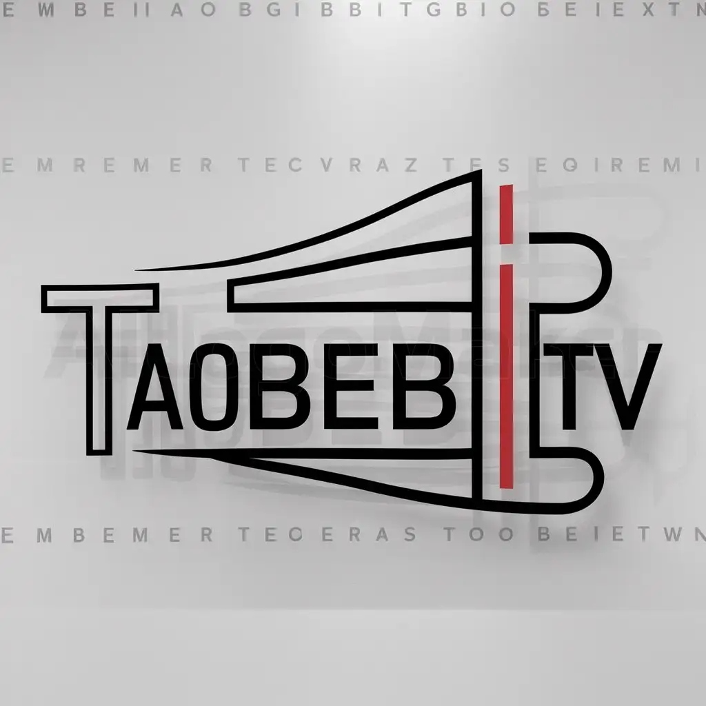 LOGO-Design-For-TaobebiTV-Bold-Text-with-Clean-Background