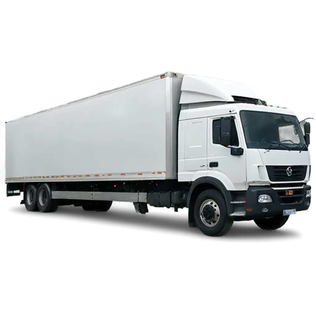 HighQuality-PNG-Image-of-a-White-Logistics-Truck-Enhancing-Visual-Clarity-and-Detail