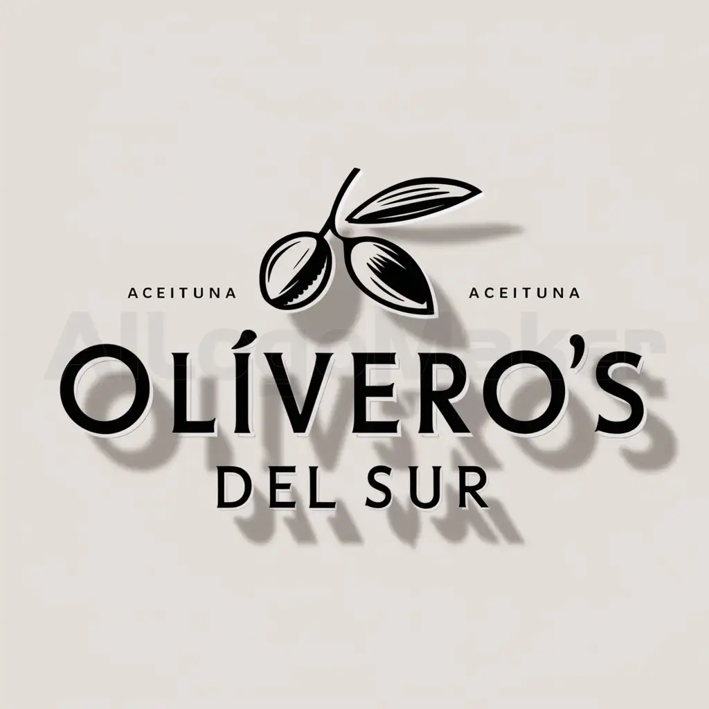 a logo design,with the text "oliverio's del sur", main symbol:aceitunas,complex,be used in alimentaria industry,clear background
