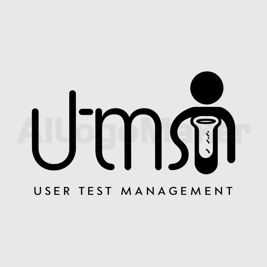 a logo design,with the text "UTMS", main symbol:User test management system,Moderate,clear background