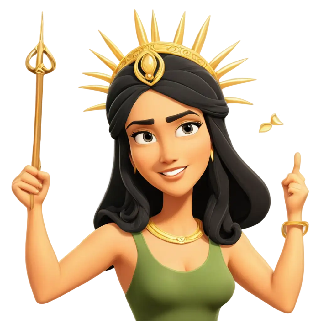 Exquisite-Hera-Goddess-Cartoon-Character-PNG-Enhancing-Your-Visual-Content-with-Divine-Charm
