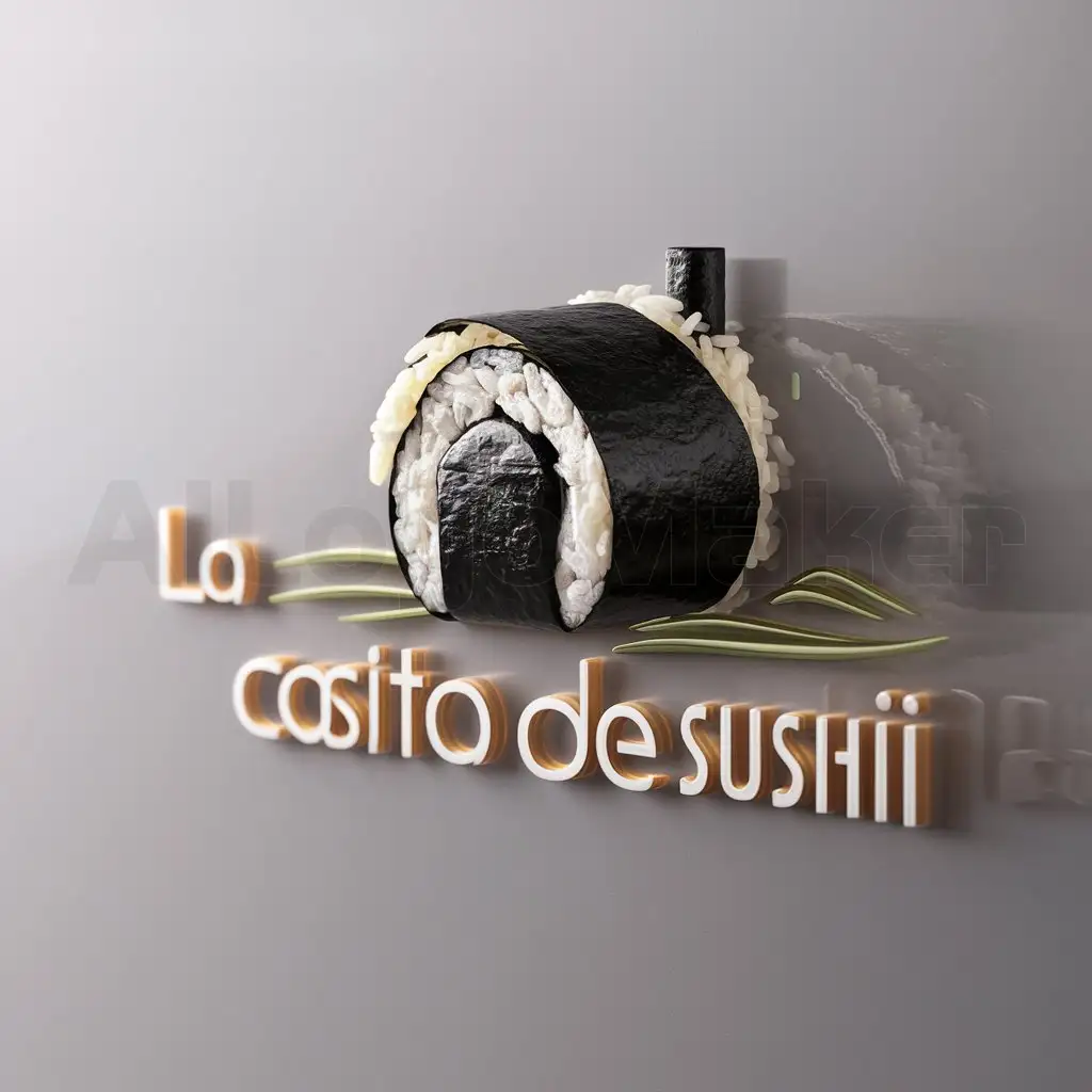 LOGO-Design-for-La-Casita-de-Sushi-Minimalist-Casa-de-Sushi-on-Clear-Background