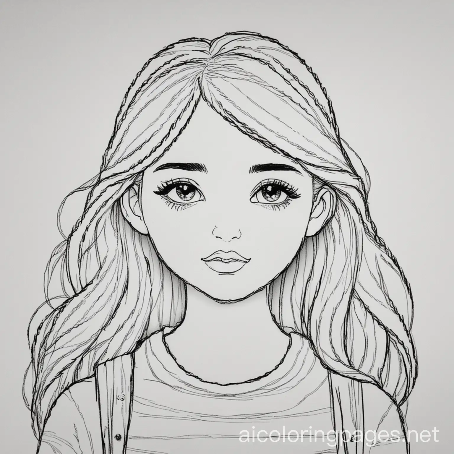 One teen in a plain white background, Coloring Page, black and white, bold thick marker outline art, Simplicity, Ample White Space. The background of the coloring page is plain white to make it easy for young children to color within the lines. The outlines of all the subjects are easy to distinguish, making it simple for kids to color without too much difficulty, Coloring Page, black and white, line art, white background, Simplicity, Ample White Space. The background of the coloring page is plain white to make it easy for young children to color within the lines. The outlines of all the subjects are easy to distinguish, making it simple for kids to color without too much difficulty