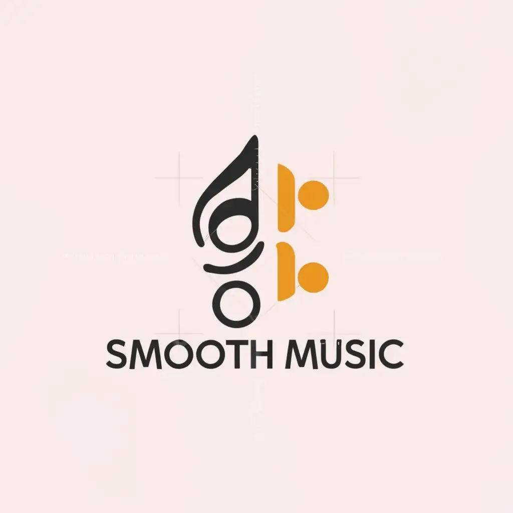 a logo design,with the text "Lofi Smooth Music", main symbol:music, notes and feel,Moderate,be used in Others industry,clear background