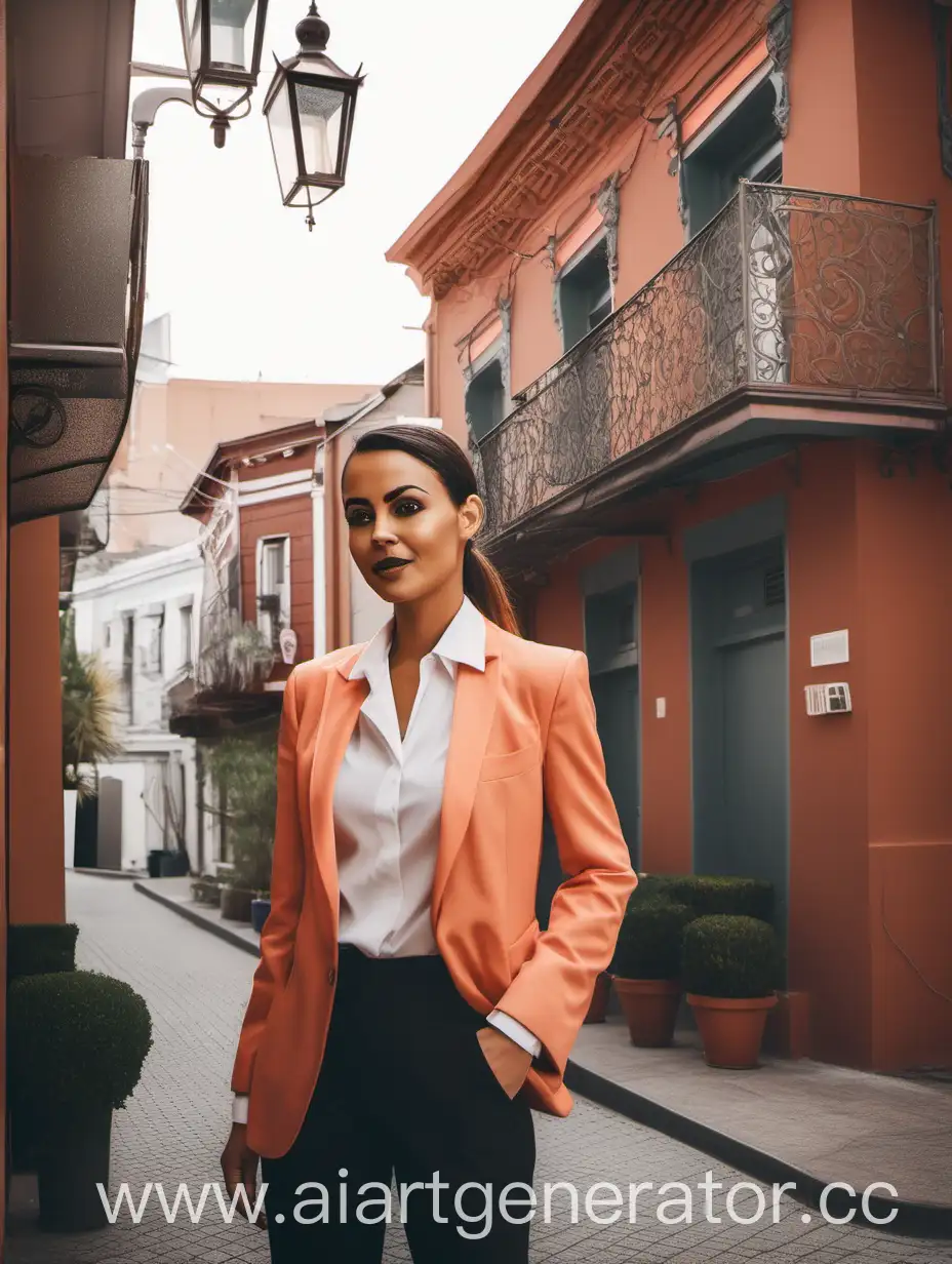 
A young and ambitious businesswoman who runs a small hotel in the historic district of the city.