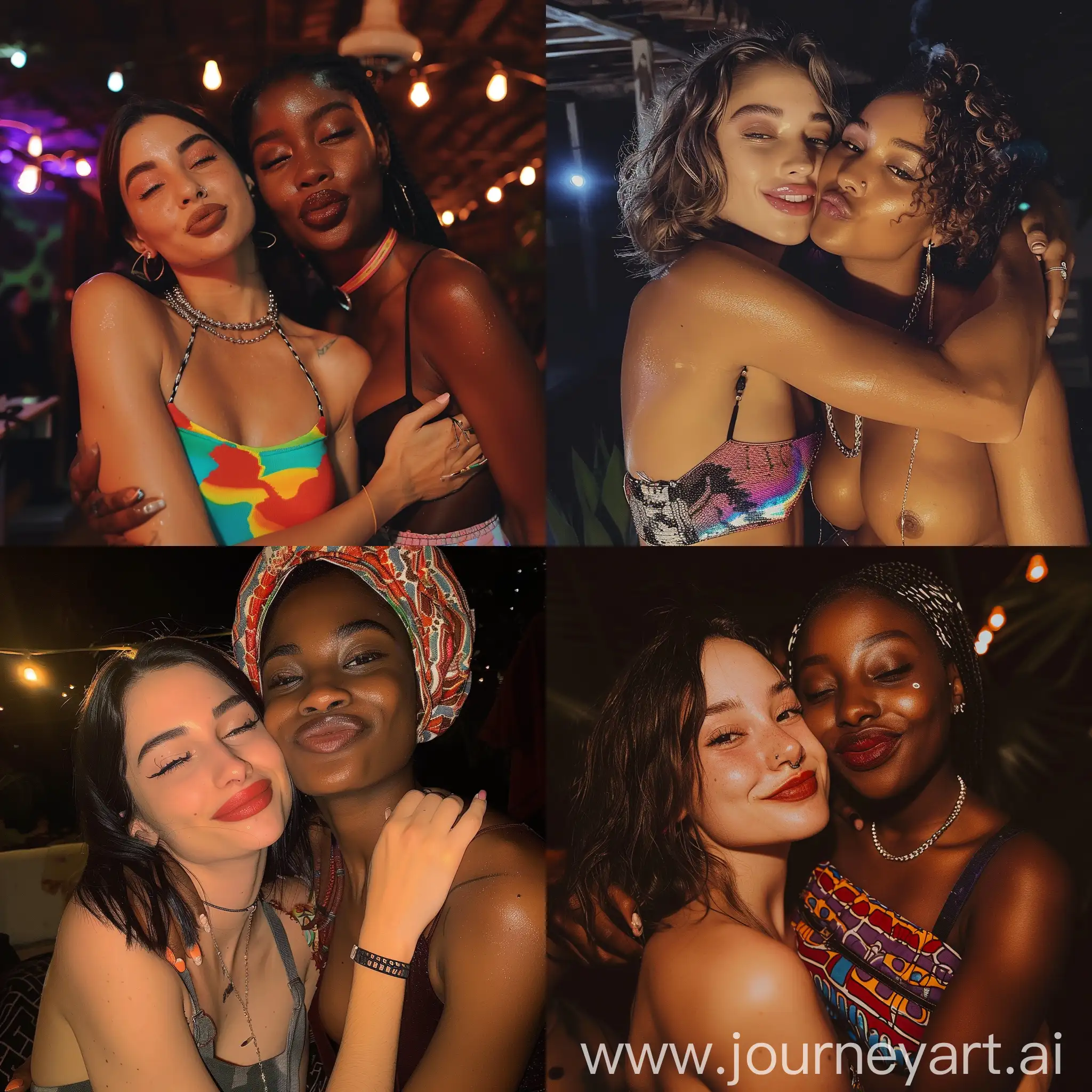 Iraqi-Woman-in-Sleeveless-Crop-Top-Embraced-by-African-Partner