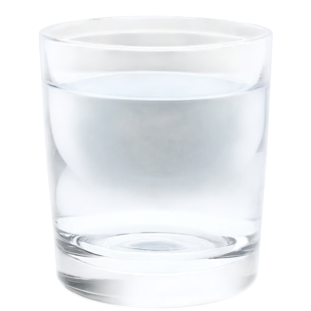 bicchiero da acqua mezzo pieno 