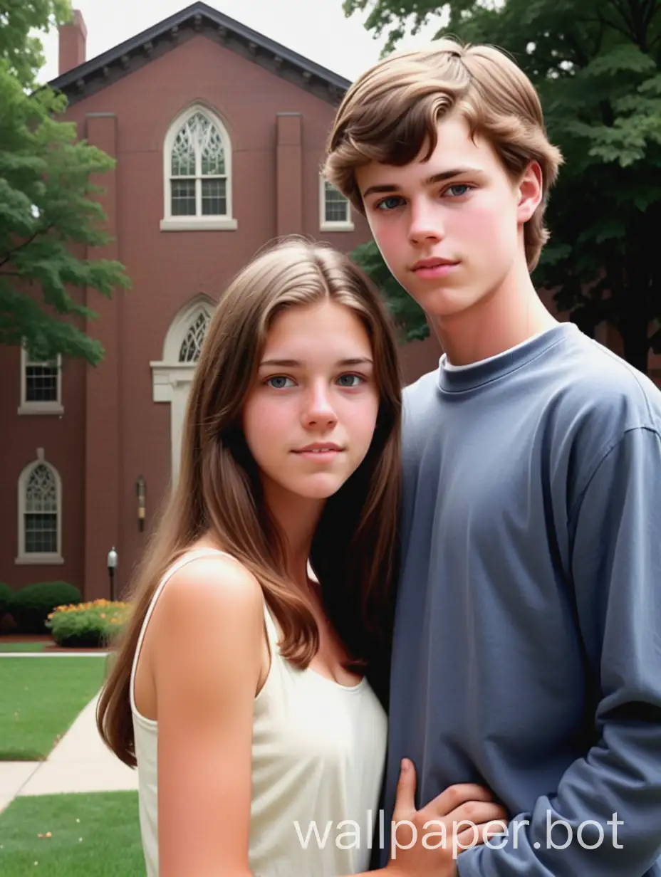 college student john ,a white boy with brown hair, want to marry his girlfriend jane
