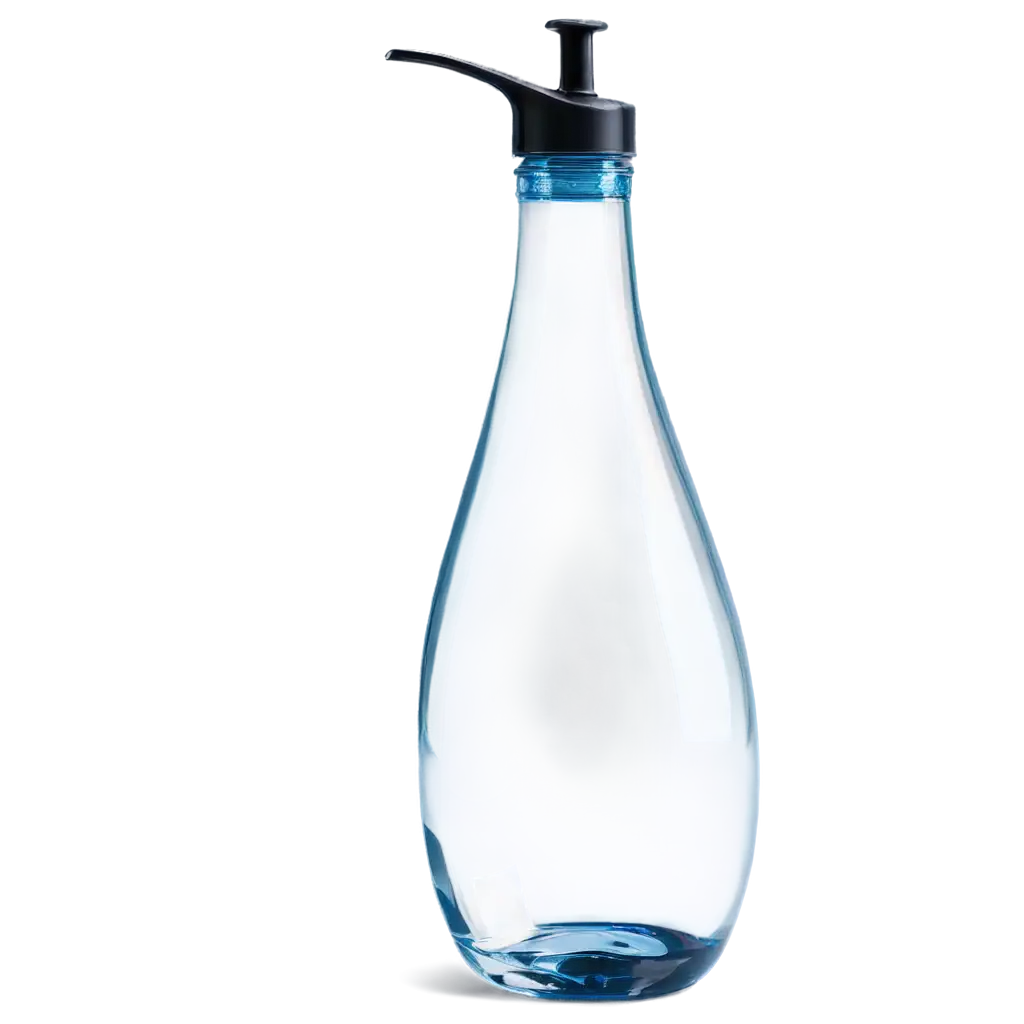 fresh water bottle , around water drop